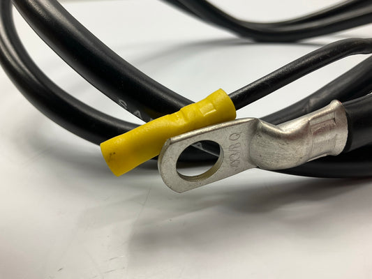 WVE BC263BK Black Side Post Battery Cable, 4 Gauge, 50'' Long
