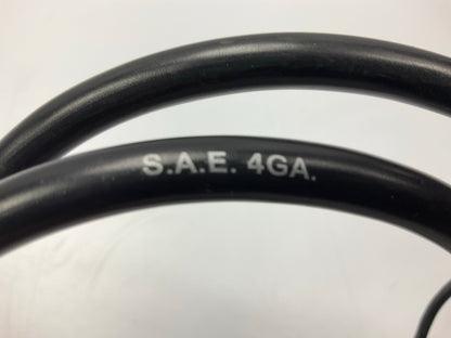 WVE BC263BK Black Side Post Battery Cable, 4 Gauge, 50'' Long