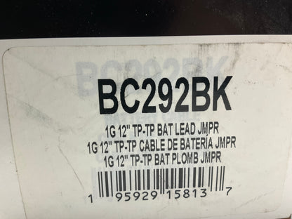 WVE BC292BK 12'' Top Post Battery Jumper Cable