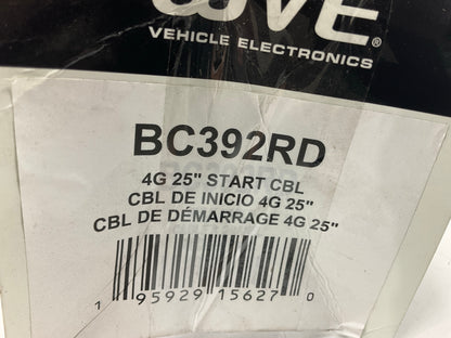 WVE BC392RD Battery Cable, Red, 4 Gauge, 25'' Long