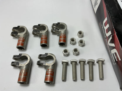 (5) 2/0 Gauge Positive Left Elbow Top Post Battery Terminal