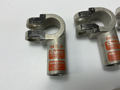 (5) 2/0 Gauge Positive Left Elbow Top Post Battery Terminal