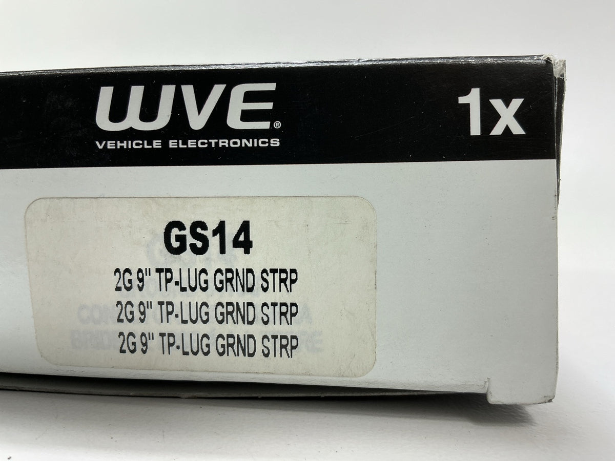 WVE GS14 - 9'' Braided Top Post Ground Terminal Battery Cable  - 2 Gauge