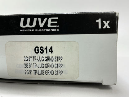WVE GS14 - 9'' Braided Top Post Ground Terminal Battery Cable  - 2 Gauge