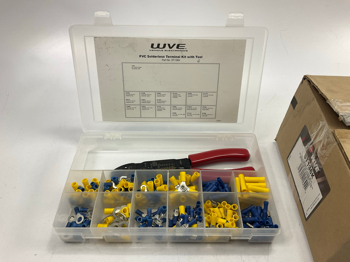 WVE ST136K PVC Solderless Terminal Kit With Tool