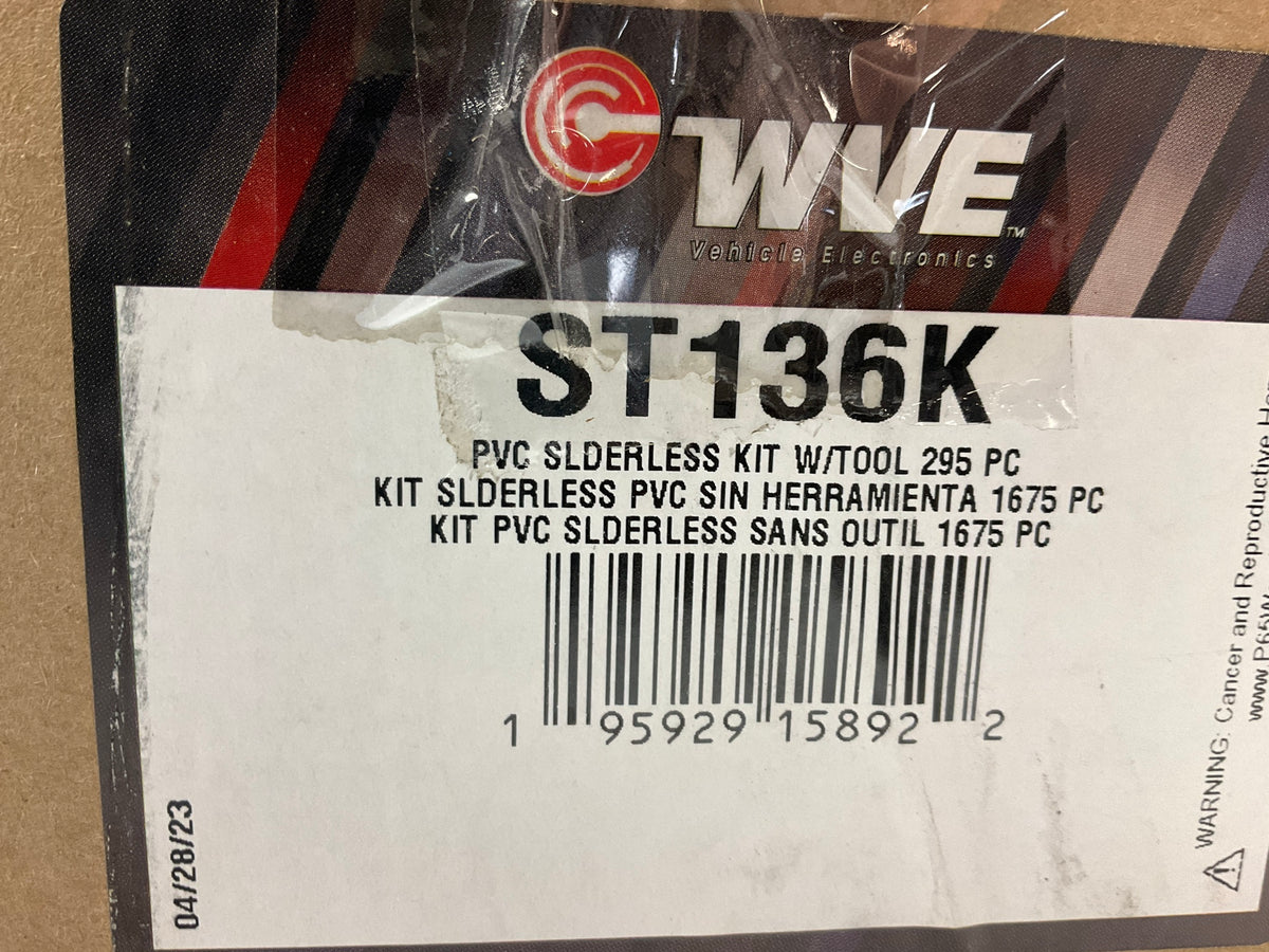 WVE ST136K PVC Solderless Terminal Kit With Tool
