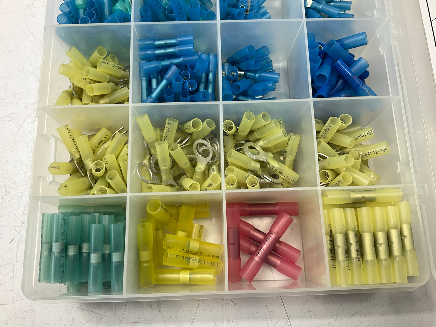 WVE ST248K 650 Pieces Heat Shrink Terminal Assortment Kit