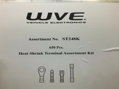 WVE ST248K 650 Pieces Heat Shrink Terminal Assortment Kit