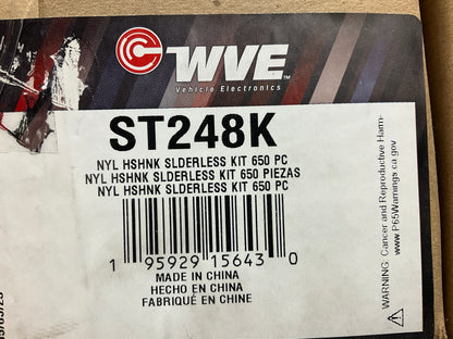 WVE ST248K 650 Pieces Heat Shrink Terminal Assortment Kit