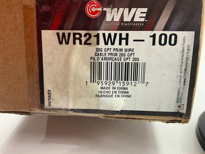 WVE WR21WH-100 - 20 Gauge White Primary Wire, 100 Feet