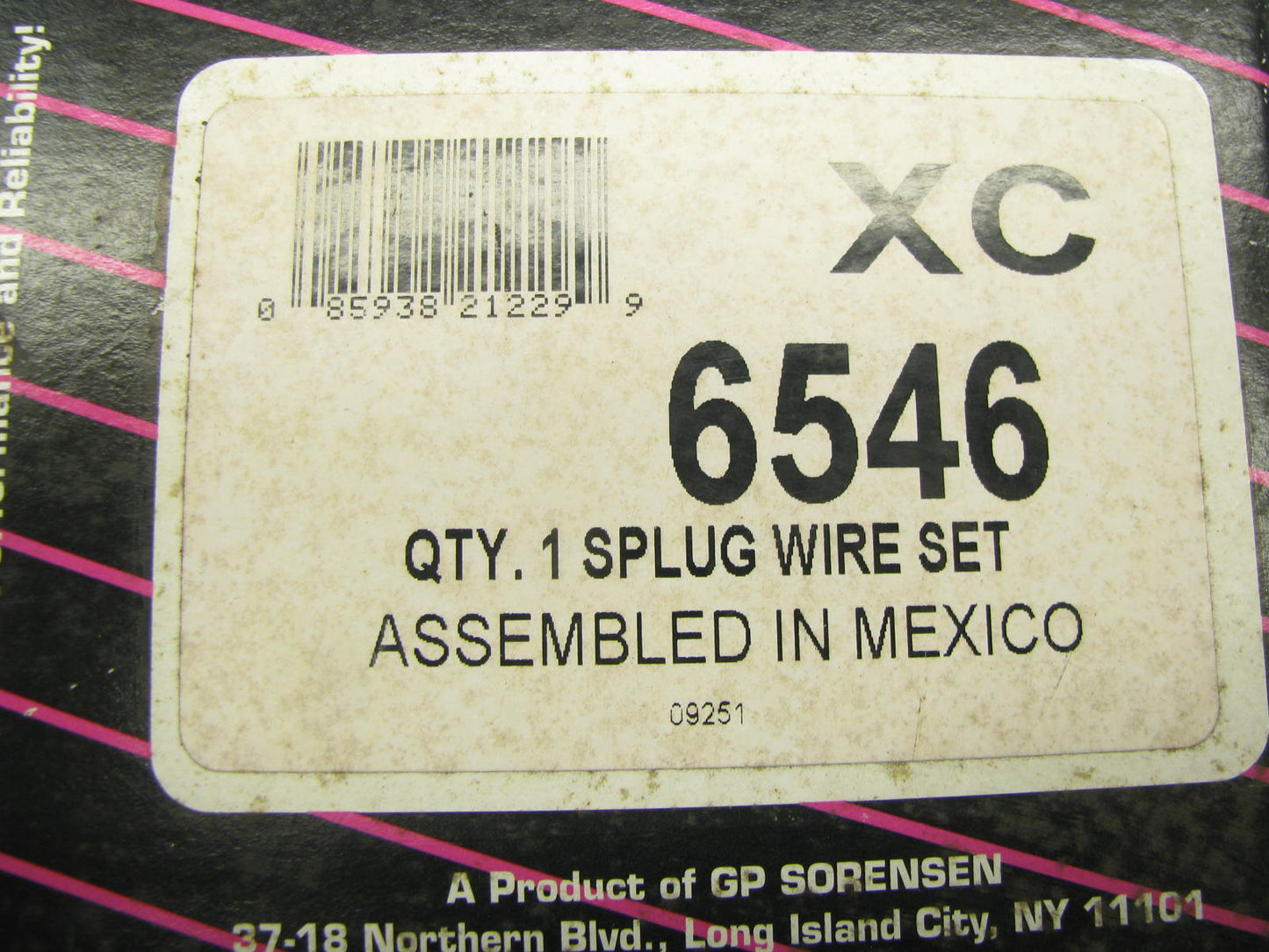 Xact 6546 Ignition Spark Plug Wire Set For 1992-1995 Mazda 929 3.0L-V6