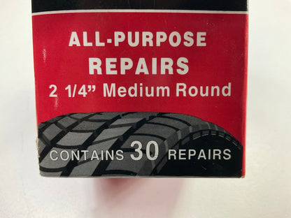 Xtra Seal 11-002  2-1/4'' Medium Round Style Tube Repair Patches, Box Of 30