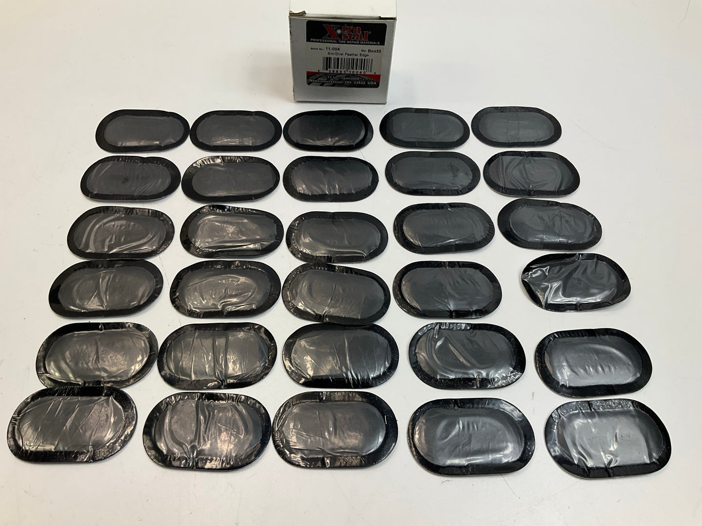 Xtra Seal 11-004 Small Oval Style Tube Repair Patch 1-3/8'' X 2-3/8'' - Box Of 30