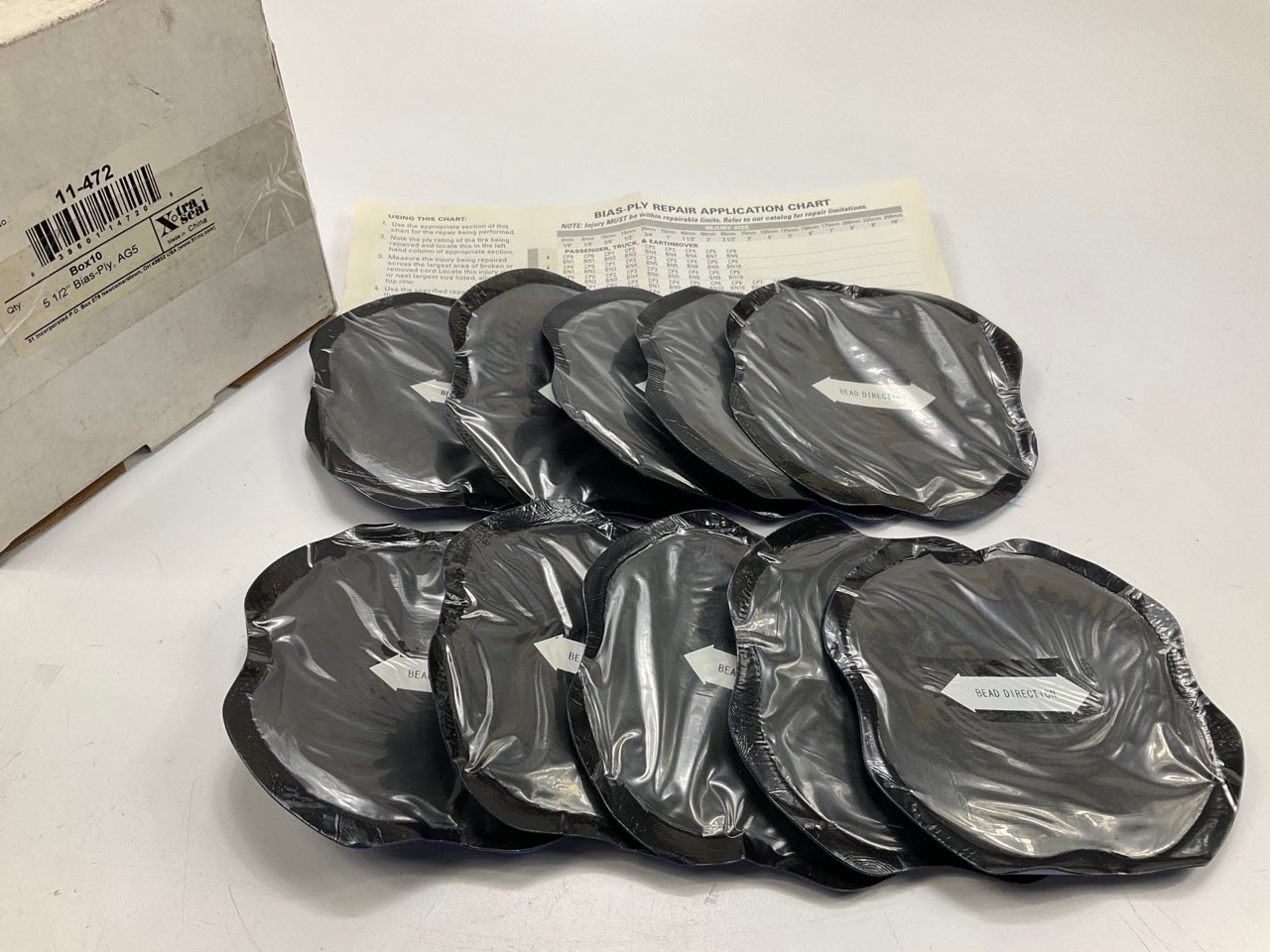 Box Of 10 - Xtra Seal 11-472 AG5 Bias Patch, 2 Ply - 5 1/2''