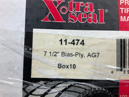 Xtra Seal AG7 Bias HEAVY DUTY Tire Patch, 4 Ply - 7-1/2'', Box Of 10 Patches