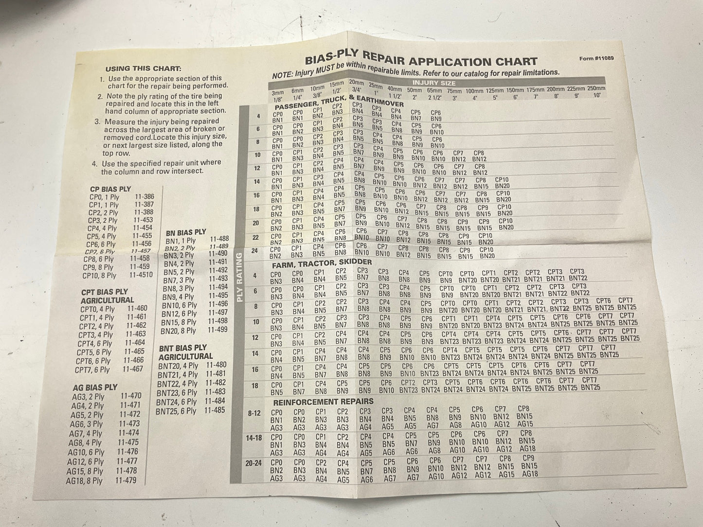 Xtra Seal AG7 Bias HEAVY DUTY Tire Patch, 4 Ply - 7-1/2'', Box Of 6 Patches