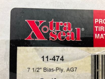 Box Of 9 Patches - Xtra Seal AG7 Bias HEAVY DUTY Tire Patch, 4 Ply - 7-1/2''