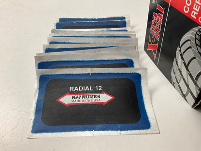 (10) X-tra Seal 11-712 2-1/4'' X 4'' Rubber Rectangle Radial Tire Repair Patch