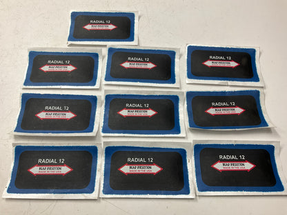 (10) X-tra Seal 11-712 2-1/4'' X 4'' Rubber Rectangle Radial Tire Repair Patch