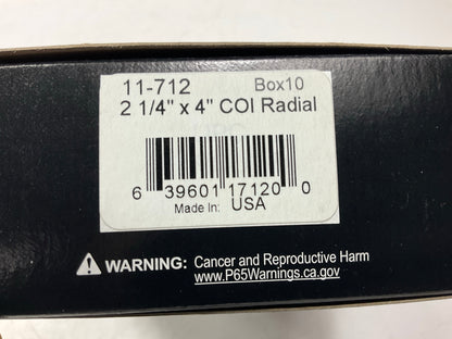 (10) X-tra Seal 11-712 2-1/4'' X 4'' Rubber Rectangle Radial Tire Repair Patch