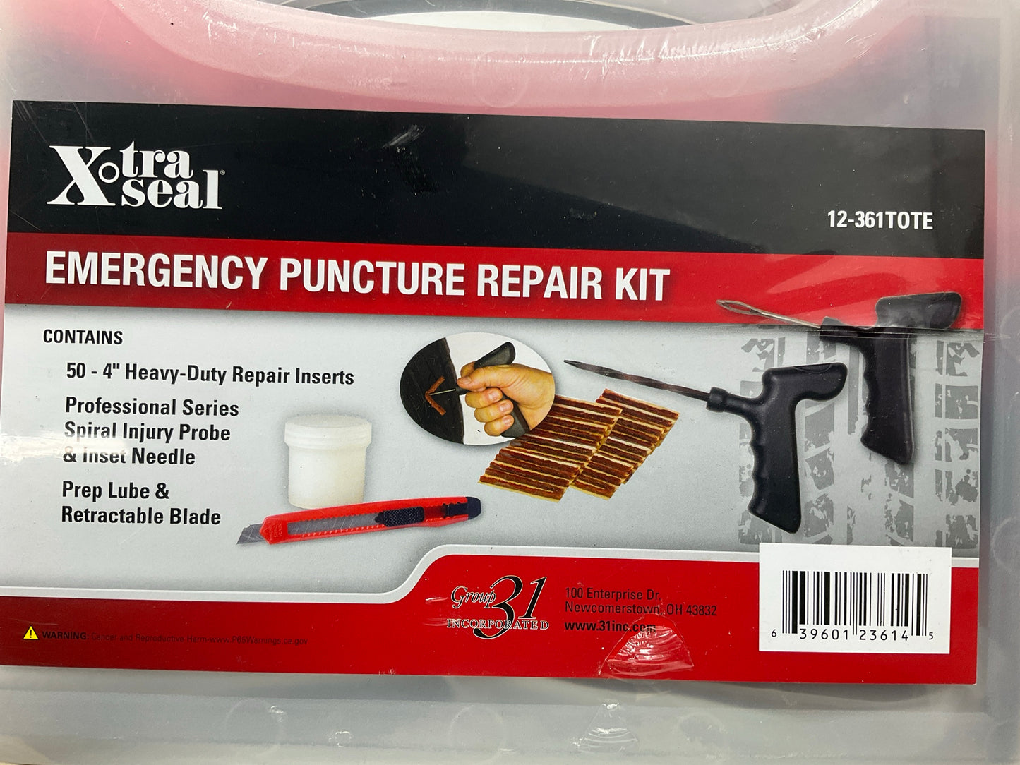 Xtra Seal 12-361TOTE Tire Repair Kit - Emergency Puncture Repair Kit