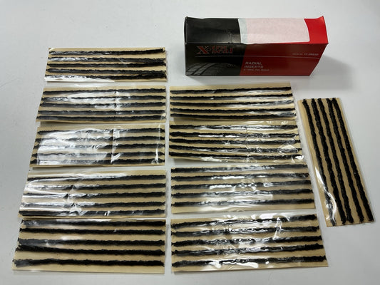 50 Pcs - Xtra Seal 12-395 Radial Inserts 8'' Fat Black String Tire Repair Plugs