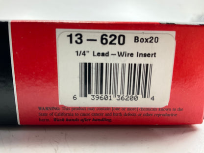 Xtra Seal 13-620 - 1/4'' Lead-wire Tire Inserts - Box Of 20
