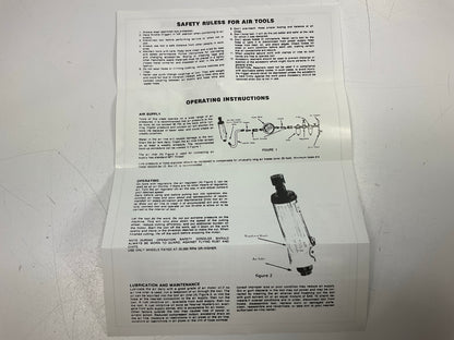 Xtra Seal 14-318 Mighty-Mite Variable Speed Buffer Kit 1/4'' Air Die Grinder