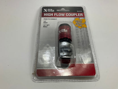 Xtra Seal 15-7171 1/4'' High Flow Coupler, 1/4'' NPT Male