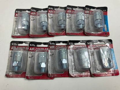 (10) Xtra Seal 15-7321 ''C'' Automotive Style 1/4'' Body X 1/4'' NPT Male Couplers
