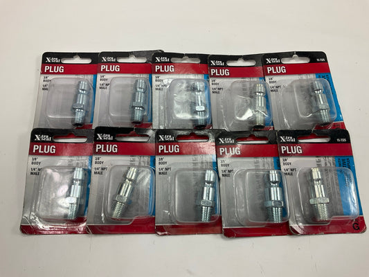 (10) X-tra Seal 3/8' X 1/4'' NPT Male Plug G Automotive Style Air Plug Coupler