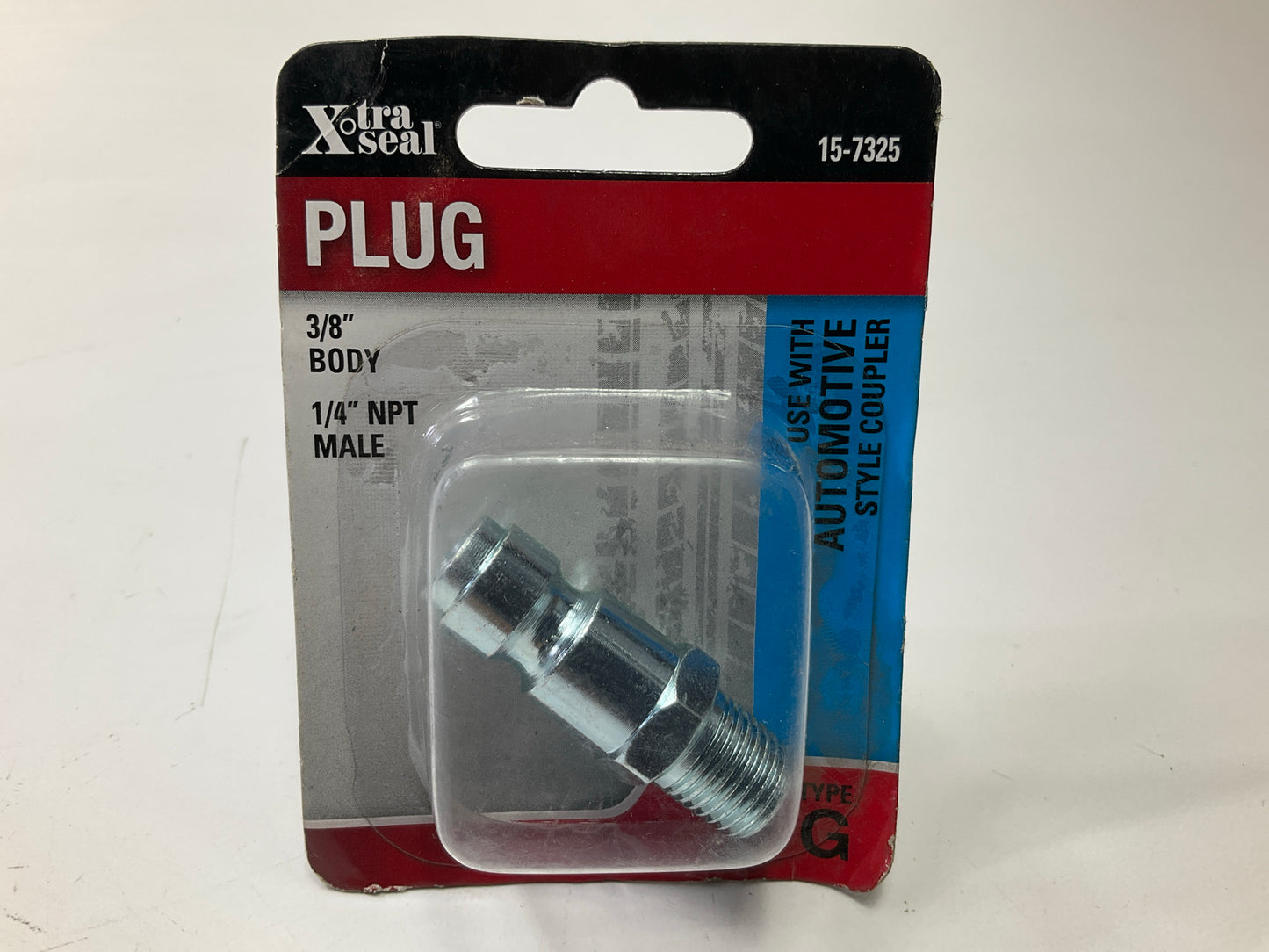 X-tra Seal 3/8' X 1/4'' NPT Male Plug G Automotive Style Air Plug Coupler