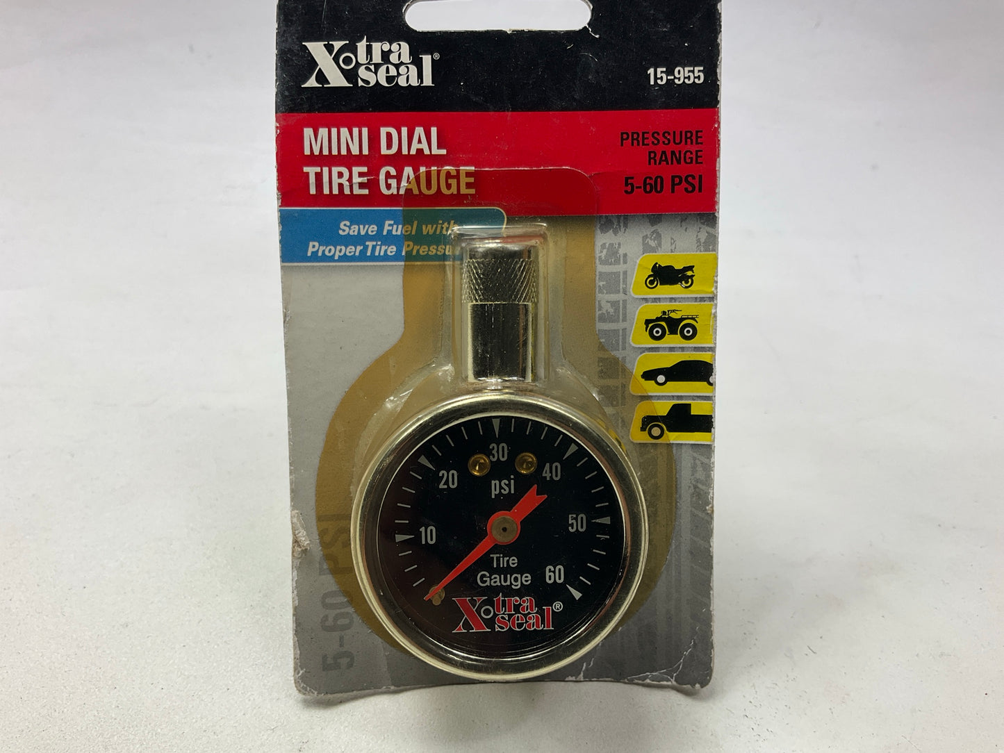 Xtra Seal 15-955 Tire Air Pressure Gauge - Pressure Range 5-60 PSI