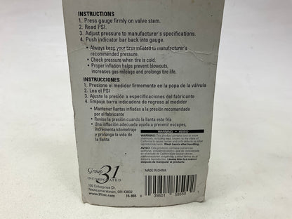 Xtra Seal 15-955 Tire Air Pressure Gauge - Pressure Range 5-60 PSI