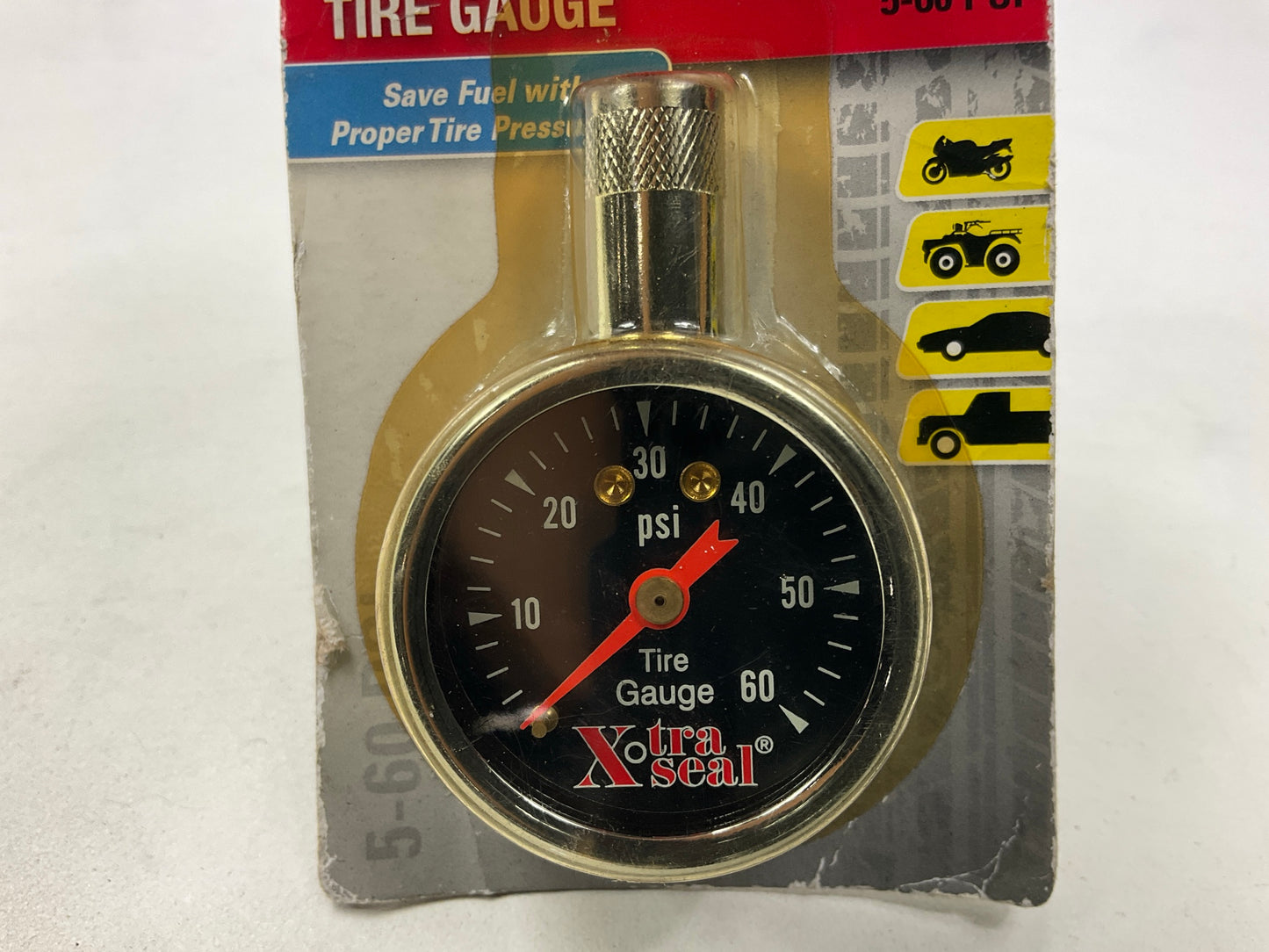 Xtra Seal 15-955 Tire Air Pressure Gauge - Pressure Range 5-60 PSI