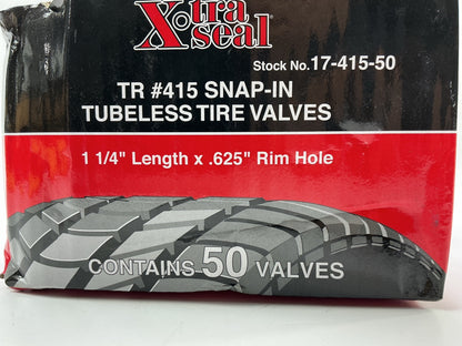 Xtra Seal 17-415  1.25'' Rubber Snap-In Valve .625 Hole, Box Of (50)