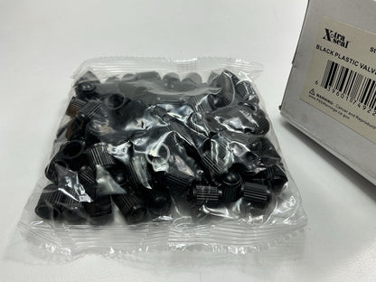 Bag Of 100 - Xtra Seal 17-492-1 Black Plastic Valve Cap With Silicone Seal