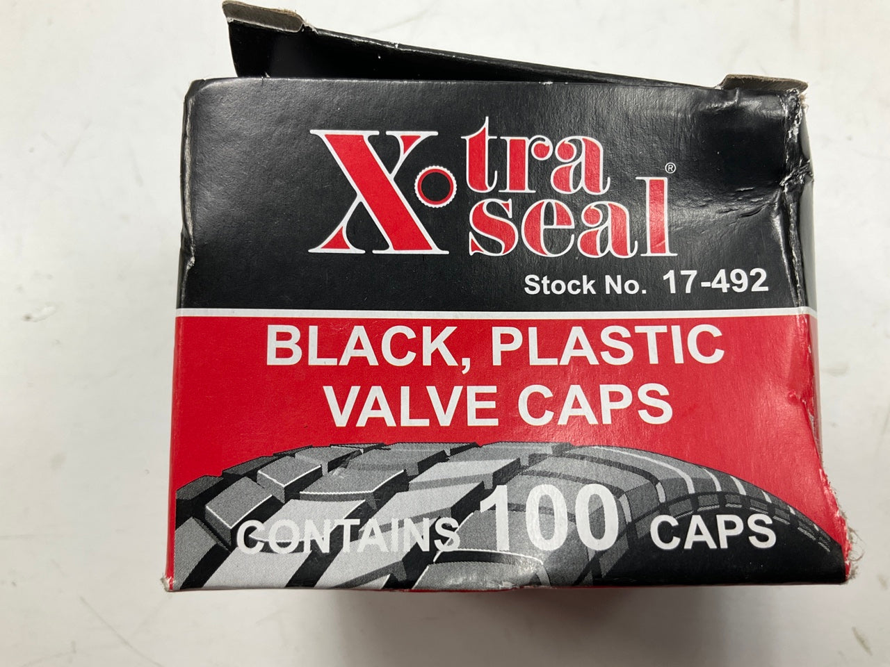 (98 Pcs) Xtra Seal 17-492 Black Plastic Tire Caps Air Valve Stem Dust Covers