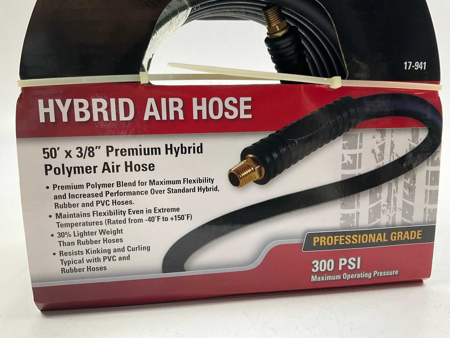 50 FEET - Xtra Seal 17-941 3/8'' Premium Hybrid Polymer Air Hose, 1/4'' NPT