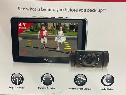 Yada BT53328M-1 Digital Wireless Backup Camera With 4.3'' Dash Monitor Display