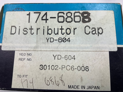 YEC YD604 Ignition Distributor Cap For 1983 Honda Prelude 1.8L ES1