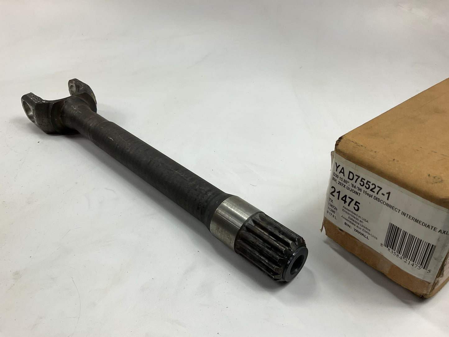 Yukon YAD75527-1 Front Right Inner Drive Axle Shaft - Dana 30 - 15.8'', 15 Spline