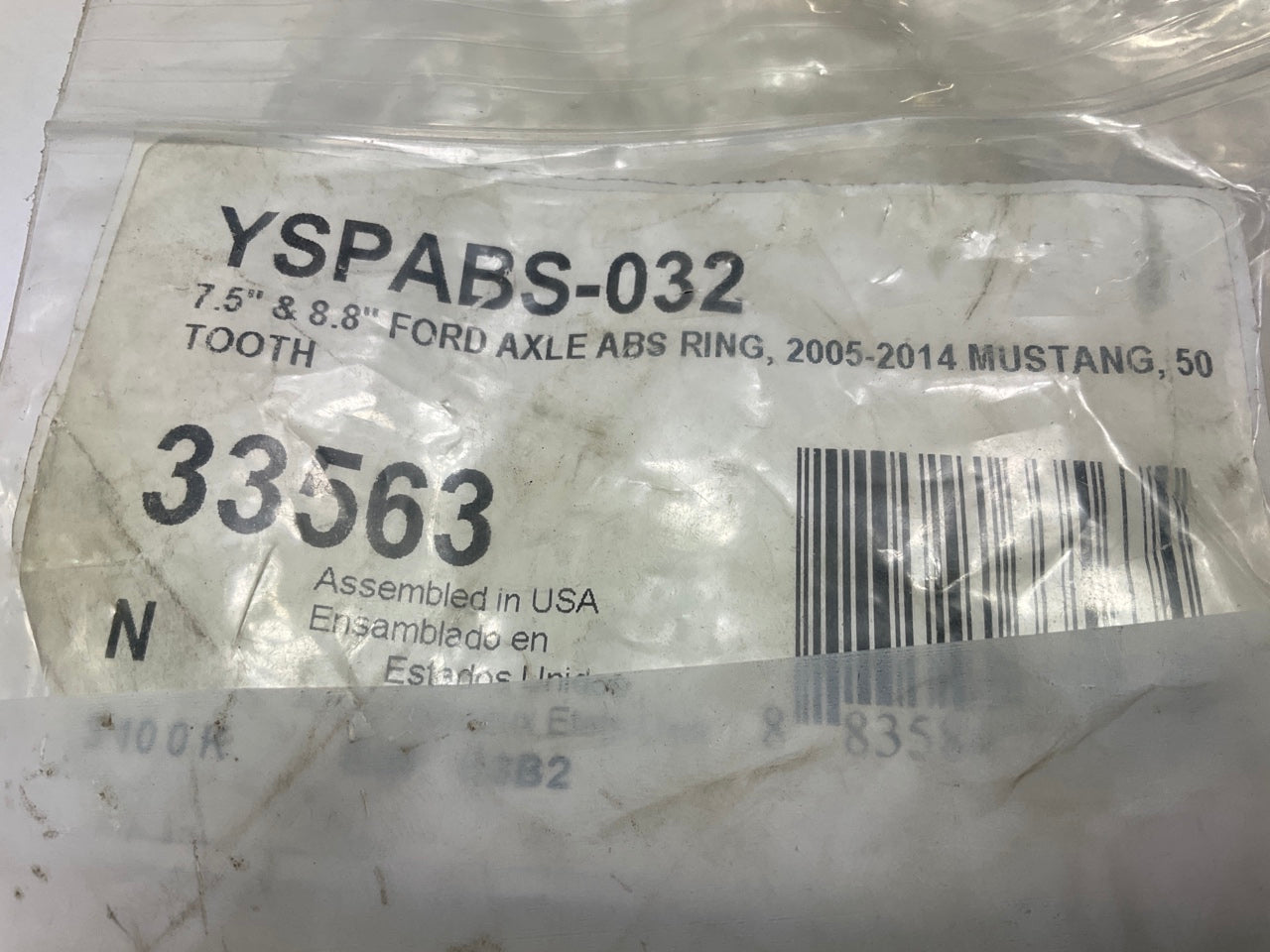 Yukon 8.8'' And 7.5'' Ford 2005-2014 Mustand Axle ABS Tone Ring, 50 Tooth