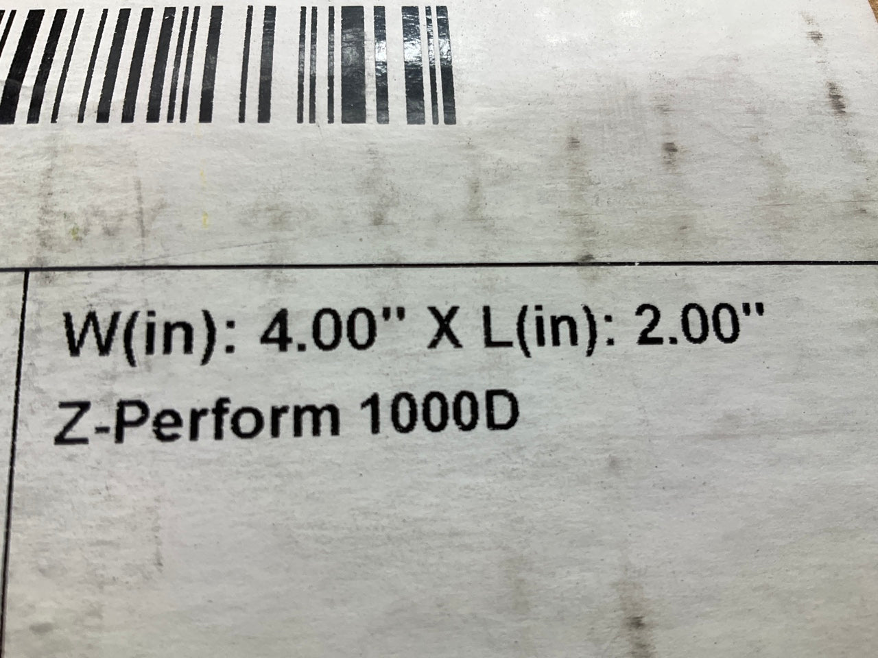 Zebra 10026372 Z-Perform 1000D 4'' X 2'' Direct Thermal Paper Labels - 34 Rolls