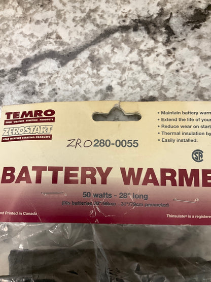 Zerostart 280-0055 Temro Battery Warmer Blanket 28'' Long, 50 Watts