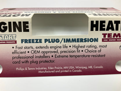 Zerostart 3100041 400 Watts Engine Block Heater, Freeze Plug Bore Dia 1-1/2''