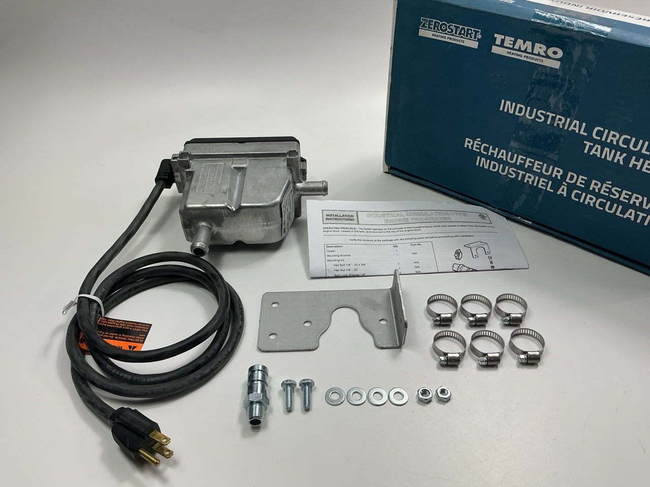 Zerostart 3305036 Engine Block Circulation Tank Heater, 750 Watts, 120 VAC
