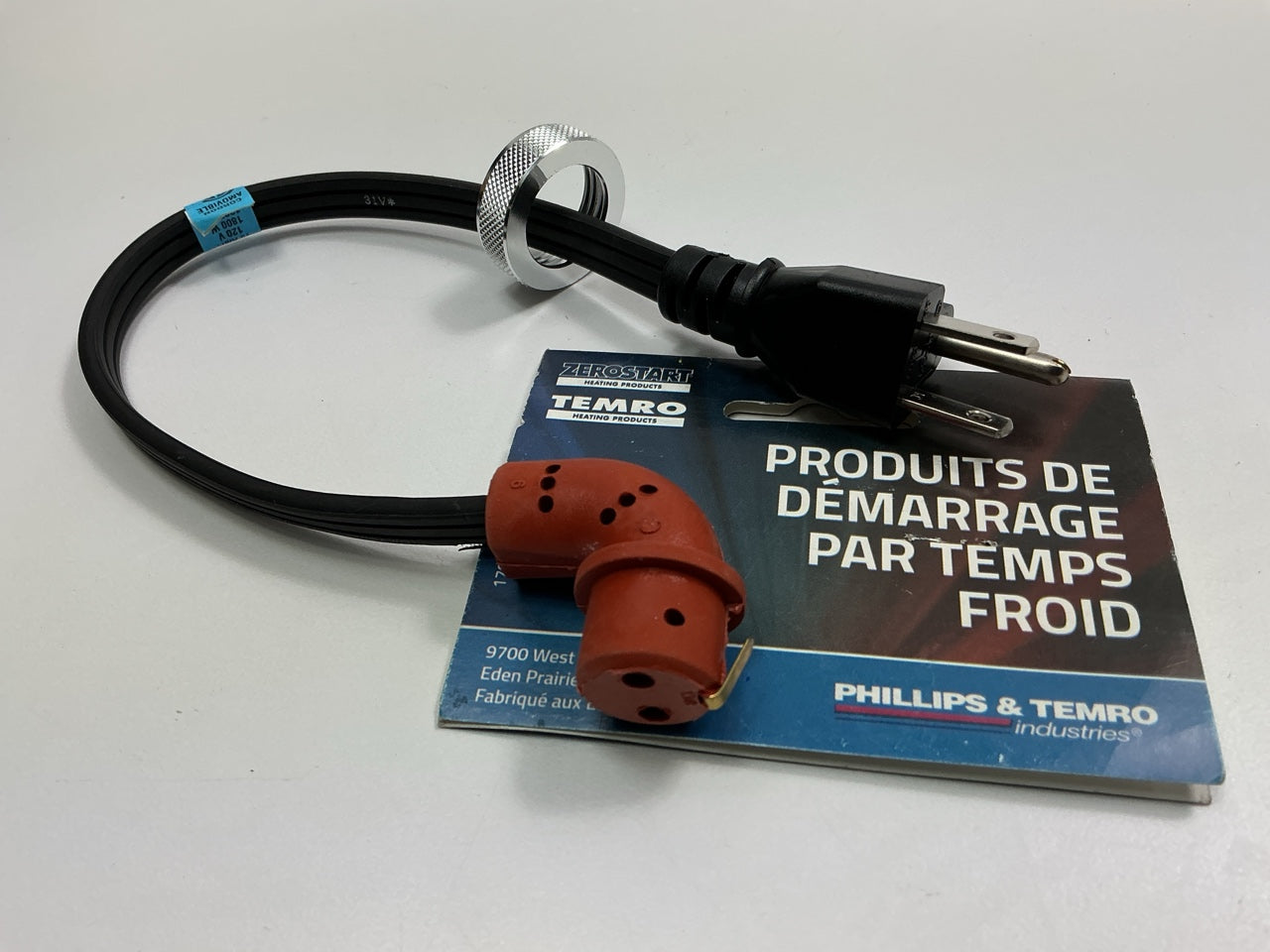 Zerostart 3600024 Engine Block Heater Cord 15 Amps, 1-Foot , 120 Volts, 16/3
