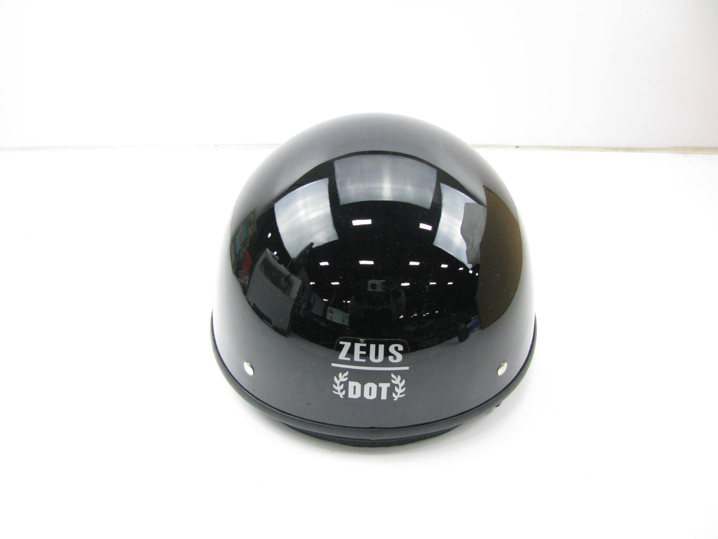 NEW Zeus 504 Motorcyle Half Helmet Size M Medium Black DOT Safety Approved