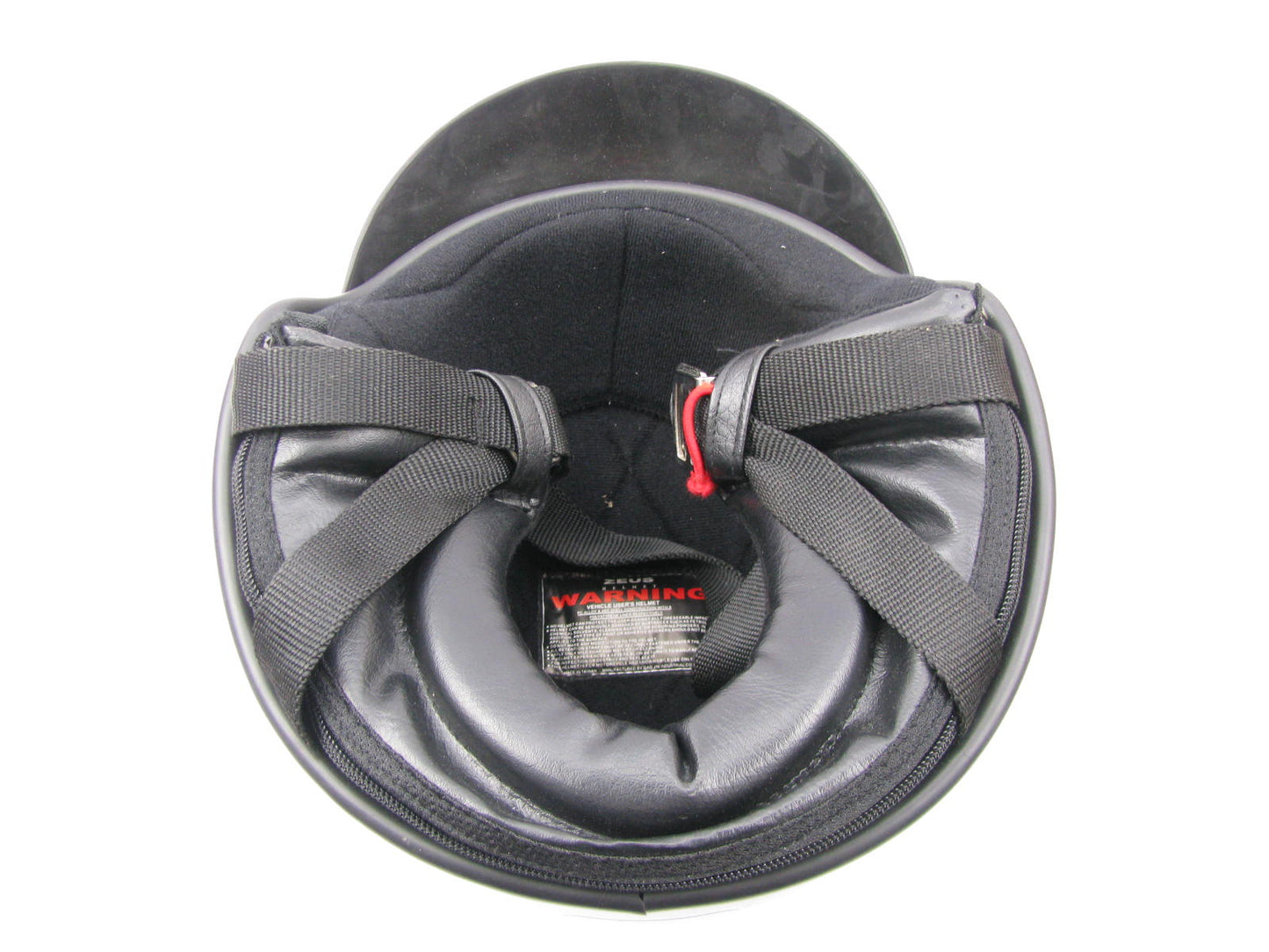 NEW Zeus 504 Motorcyle Half Helmet Size M Medium Black DOT Safety Approved